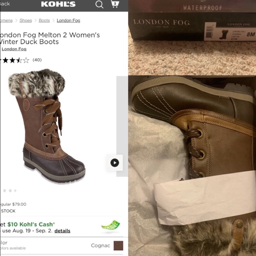London Fog winter boots